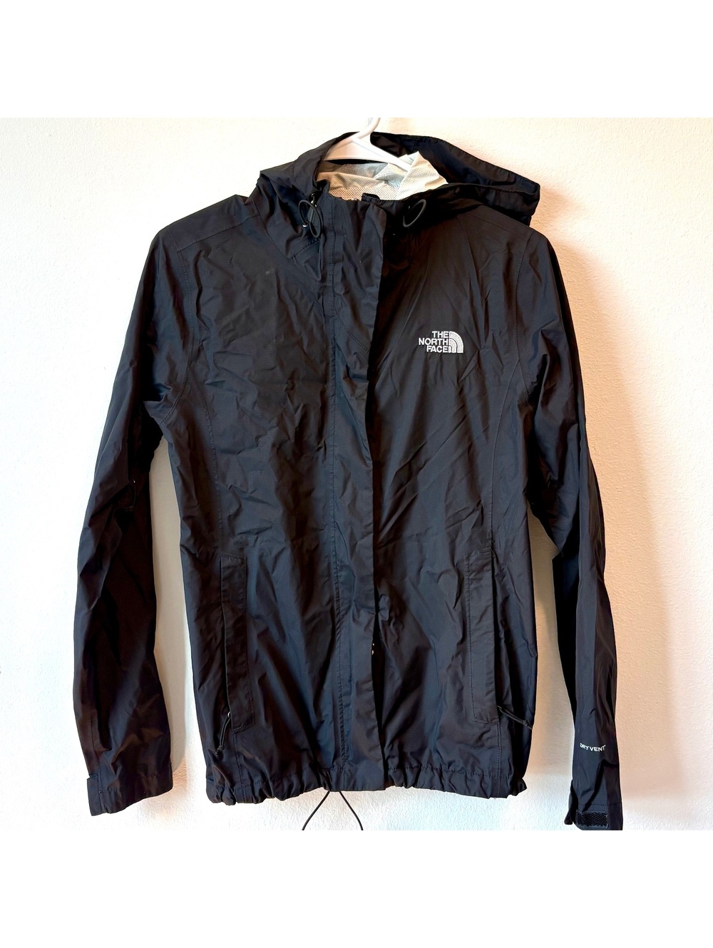 The North Face Women’s Size S Black Rain Jacket Dryvent Windbreaker Coat